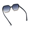 Womens Octagon Butterfly Designer Oversized Fashion Plastic Sunglasses