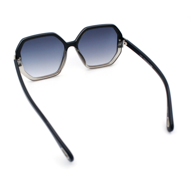 Womens Octagon Butterfly Designer Oversized Fashion Plastic Sunglasses