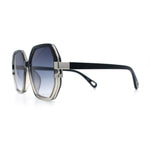 Womens Octagon Butterfly Designer Oversized Fashion Plastic Sunglasses