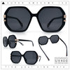 Womens Octagon Butterfly Designer Oversized Fashion Plastic Sunglasses