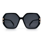 Womens Octagon Butterfly Designer Oversized Fashion Plastic Sunglasses