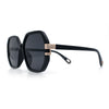 Womens Octagon Butterfly Designer Oversized Fashion Plastic Sunglasses