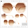 Womens Octagon Butterfly Designer Oversized Fashion Plastic Sunglasses