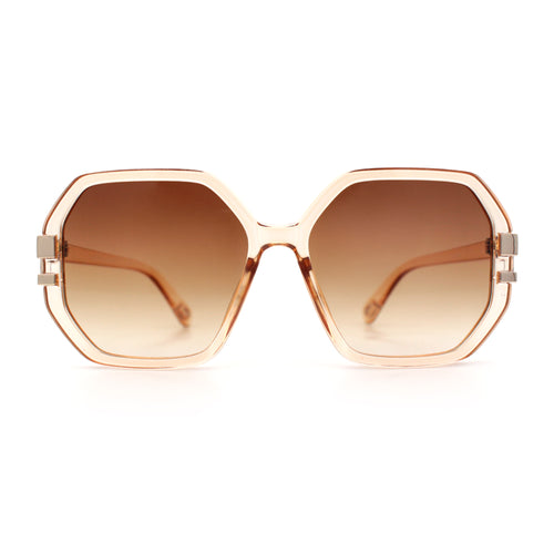 Womens Octagon Butterfly Designer Oversized Fashion Plastic Sunglasses
