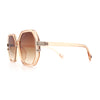 Womens Octagon Butterfly Designer Oversized Fashion Plastic Sunglasses