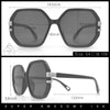 Womens Octagon Butterfly Designer Oversized Fashion Plastic Sunglasses