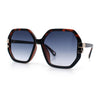 Womens Octagon Butterfly Designer Oversized Fashion Plastic Sunglasses