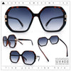 Womens Octagon Butterfly Designer Oversized Fashion Plastic Sunglasses