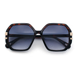 Womens Octagon Butterfly Designer Oversized Fashion Plastic Sunglasses