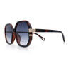 Womens Octagon Butterfly Designer Oversized Fashion Plastic Sunglasses