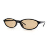 Womens Micro Oval Snug Dad Fashion Thin Plastic Sunglasses