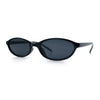 Womens Micro Oval Snug Dad Fashion Thin Plastic Sunglasses