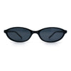 Womens Micro Oval Snug Dad Fashion Thin Plastic Sunglasses