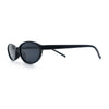 Womens Micro Oval Snug Dad Fashion Thin Plastic Sunglasses