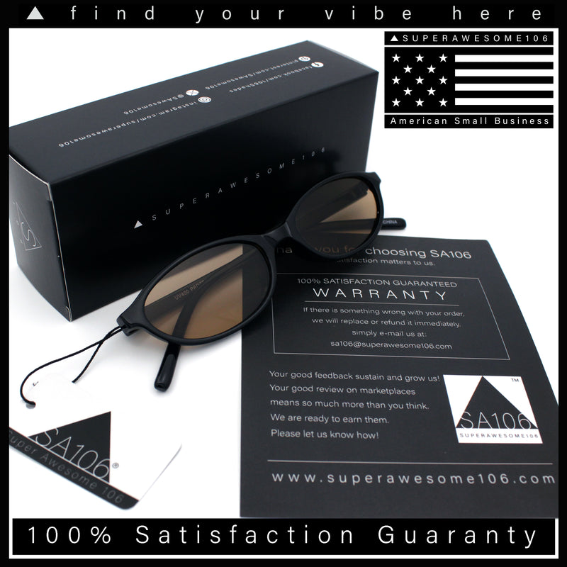 Womens Micro Oval Snug Dad Fashion Thin Plastic Sunglasses