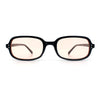 Womens Rectangular Snug Dad Fashion Thin Plastic Sunglasses