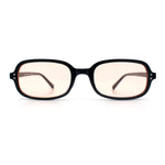 Womens Rectangular Snug Dad Fashion Thin Plastic Sunglasses
