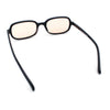 Womens Rectangular Snug Dad Fashion Thin Plastic Sunglasses