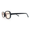 Womens Rectangular Snug Dad Fashion Thin Plastic Sunglasses