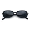 Womens Rectangular Snug Dad Fashion Thin Plastic Sunglasses