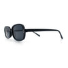 Womens Rectangular Snug Dad Fashion Thin Plastic Sunglasses