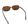Womens Rectangular Snug Dad Fashion Thin Plastic Sunglasses