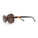 Womens Rectangular Snug Dad Fashion Thin Plastic Sunglasses