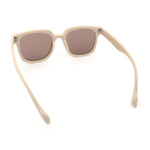 Womens Subtle Heart Metal Stud Horn Rim Plastic Retro Sunglasses