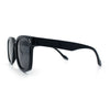 Womens Subtle Heart Metal Stud Horn Rim Plastic Retro Sunglasses