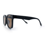 Womens Subtle Heart Metal Stud Horn Rim Plastic Retro Sunglasses