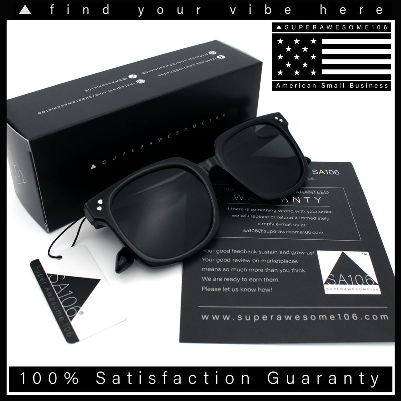 Womens Subtle Heart Metal Stud Horn Rim Plastic Retro Sunglasses