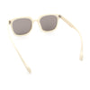 Womens Subtle Heart Metal Stud Horn Rim Plastic Retro Sunglasses
