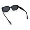 Womens Beveled Rectangle Mod Hipster Plastic Fashion Sunglasses