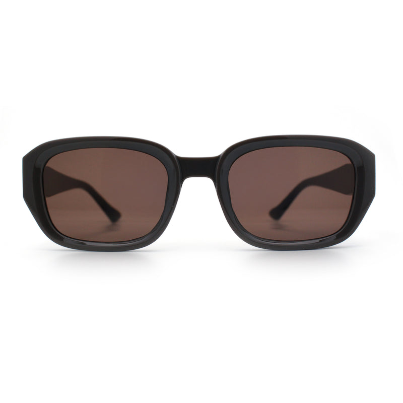 Womens Beveled Rectangle Mod Hipster Plastic Fashion Sunglasses