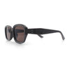Womens Beveled Rectangle Mod Hipster Plastic Fashion Sunglasses