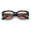 Womens Beveled Rectangle Mod Hipster Plastic Fashion Sunglasses