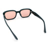 Womens Beveled Rectangle Mod Hipster Plastic Fashion Sunglasses