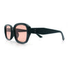 Womens Beveled Rectangle Mod Hipster Plastic Fashion Sunglasses