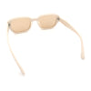 Womens Beveled Rectangle Mod Hipster Plastic Fashion Sunglasses