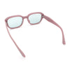 Womens Beveled Rectangle Mod Hipster Plastic Fashion Sunglasses