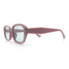 Womens Beveled Rectangle Mod Hipster Plastic Fashion Sunglasses