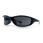 Urban Y2K Wrap Around Sport Plastic Windbreak Oval Sunglasses