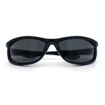 Urban Y2K Wrap Around Sport Plastic Windbreak Oval Sunglasses