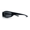 Urban Y2K Wrap Around Sport Plastic Windbreak Oval Sunglasses