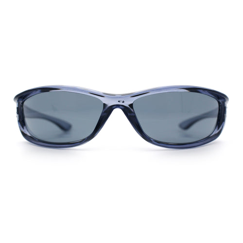 Urban Y2K Wrap Around Sport Plastic Windbreak Oval Sunglasses