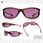 Urban Y2K Wrap Around Sport Plastic Windbreak Oval Sunglasses