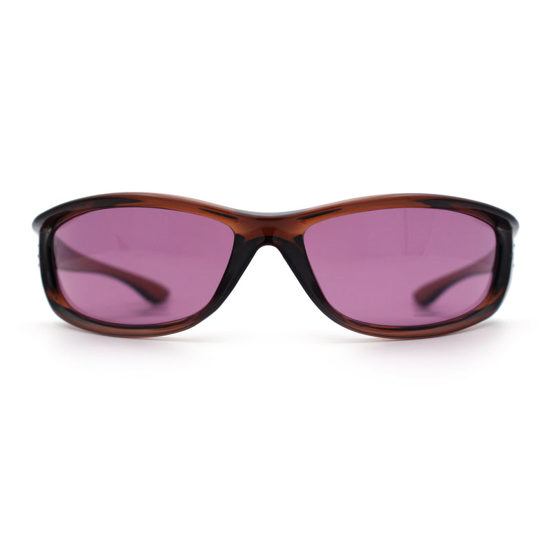 Urban Y2K Wrap Around Sport Plastic Windbreak Oval Sunglasses