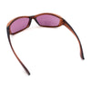 Urban Y2K Wrap Around Sport Plastic Windbreak Oval Sunglasses