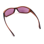 Urban Y2K Wrap Around Sport Plastic Windbreak Oval Sunglasses