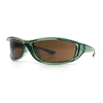 Urban Y2K Wrap Around Sport Plastic Windbreak Oval Sunglasses